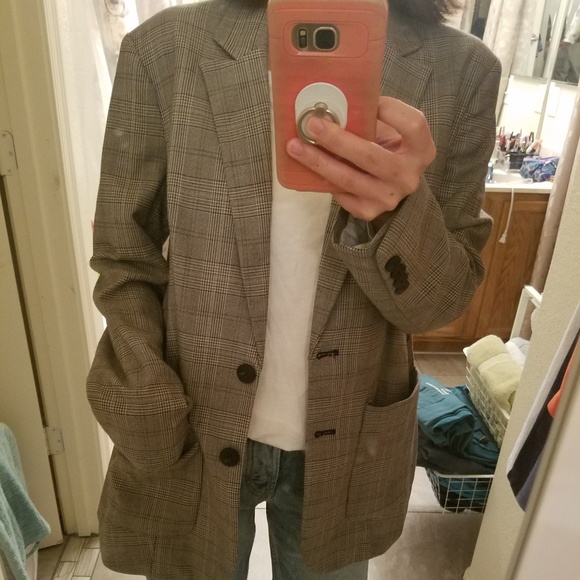 Zara Jackets & Blazers - Bershka check plaid blazer with belt